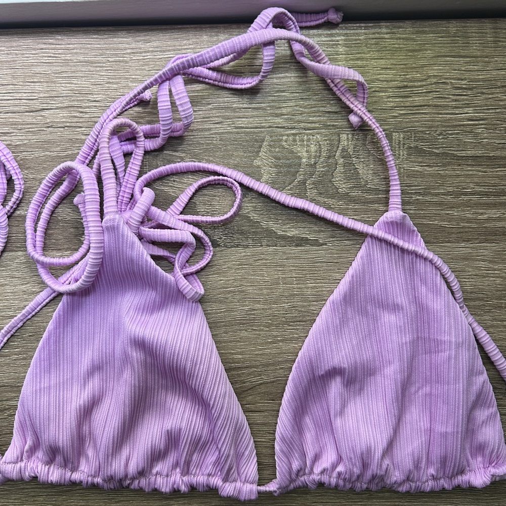 Frankie’s Bikinis Set Skimpy Triangle top (large) and bottom (medium)